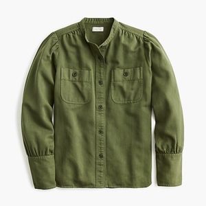 J. Crew Draped button-down shirt in twill - XS